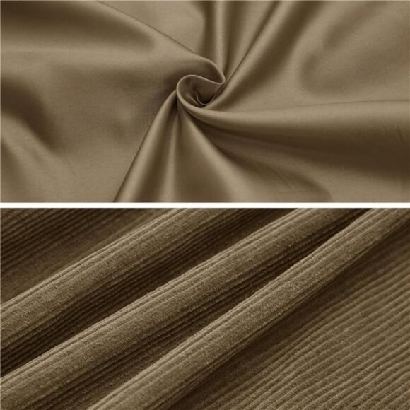 Men's Corduroy Bomber Jacket Lightweight Varsity Windbreaker Jackets - Picture 4 of 8